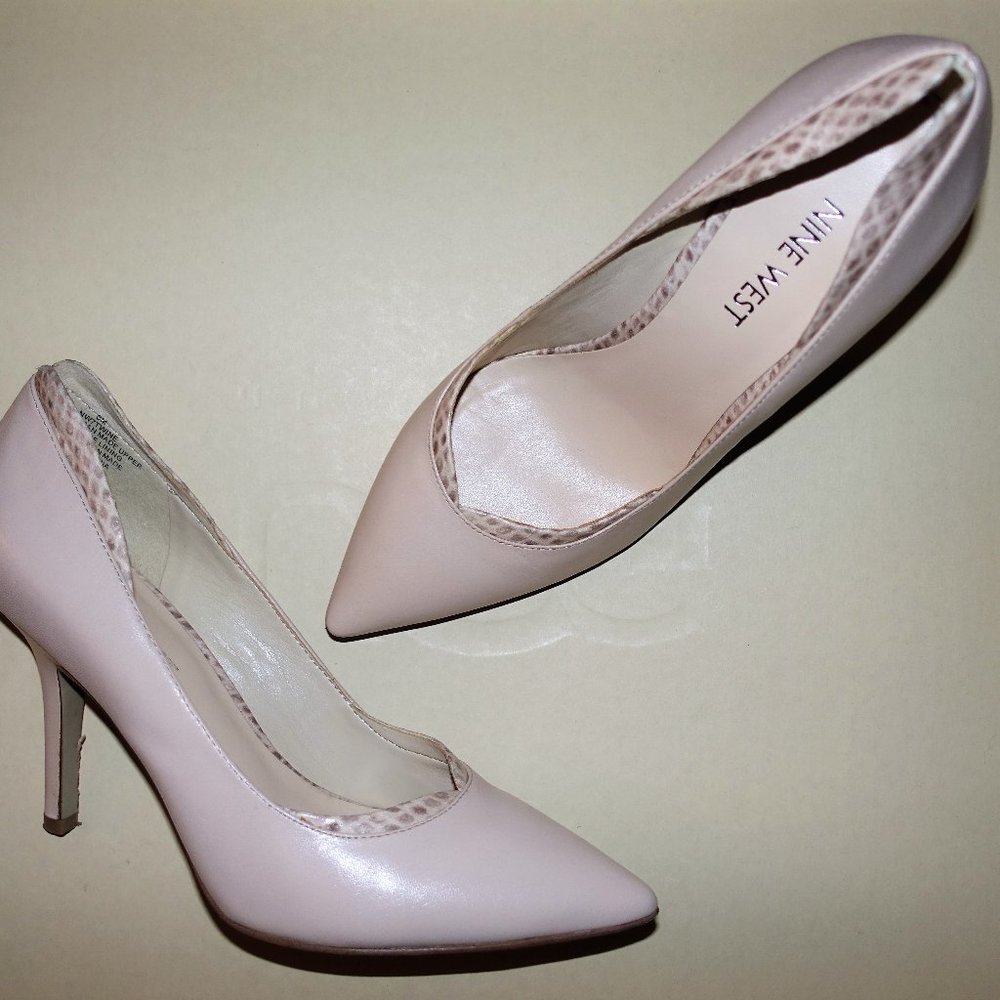 Tan Nine West Pump